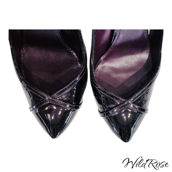 Louis Vuitton Bordeaux Purple Monogram Vernis Tamara Pump SZ 40 - Picture 7 of 17